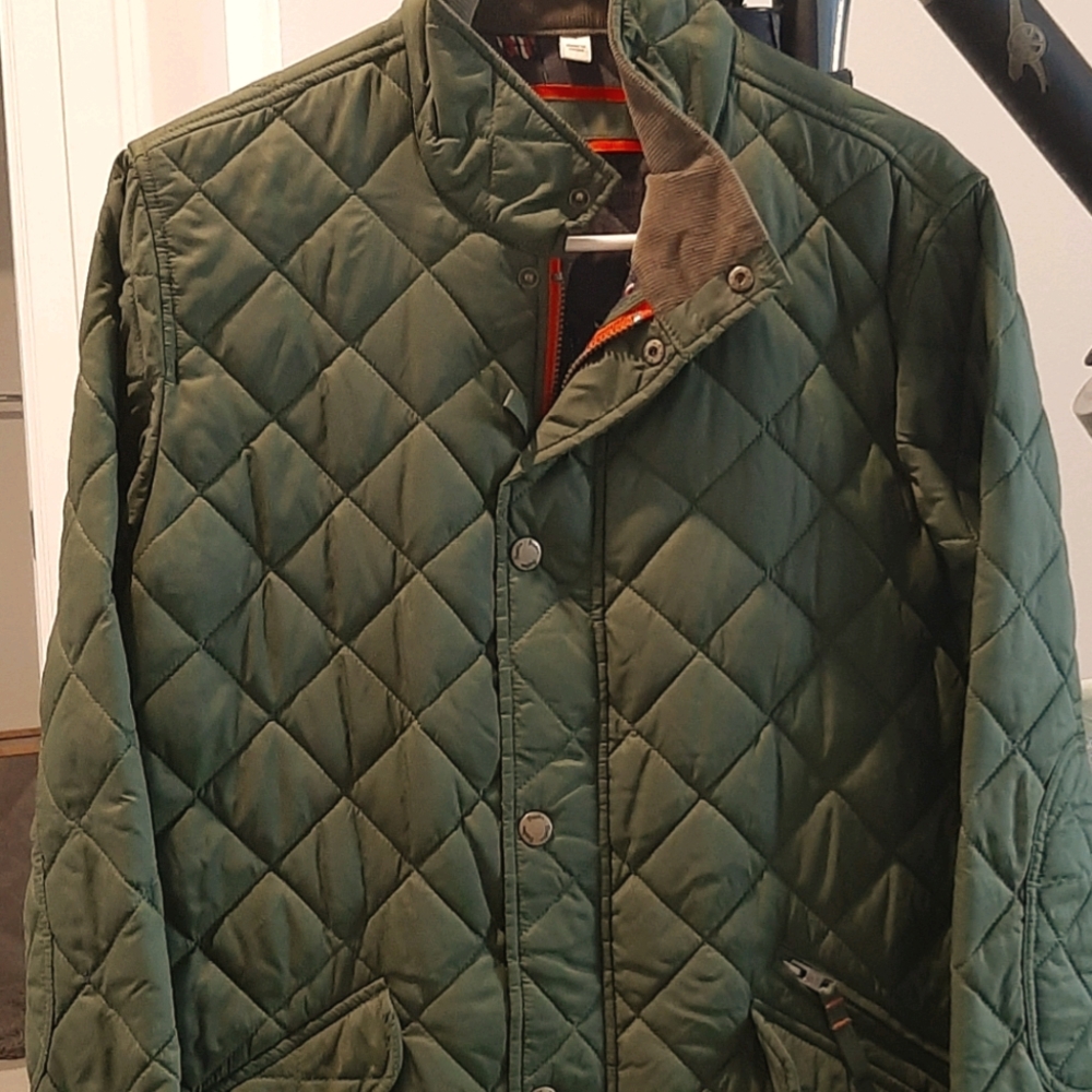 Boden Quilted Jacket (Olive)